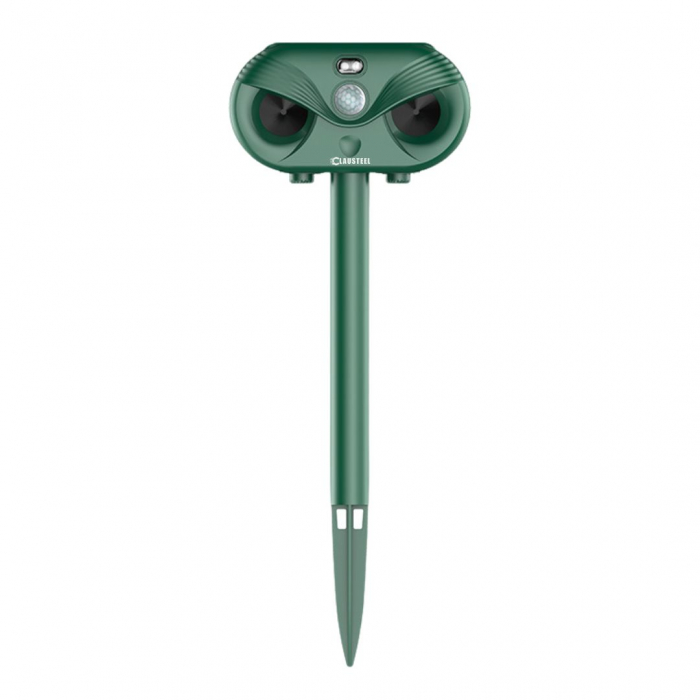 Aparat profesional cu ultrasunete si panou solar CLAUSTEEL 3in1, senzor infrarosu, lumini stroboscopice, anti rozatoare, anti sobolani, dihori, pasari, reptile, caini, pisici, animale salbatice, acope [12]