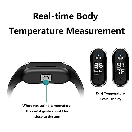 Bratara anti-tantari cu Ultrasunete si Ceas Digital CLAUSTEEL, Masoara Temperatura corporala si Numarul de pasi, Model Ultimate, Anti-insecte, Incarcare USB, Rezistenta la apa, Unisex, negru [3]