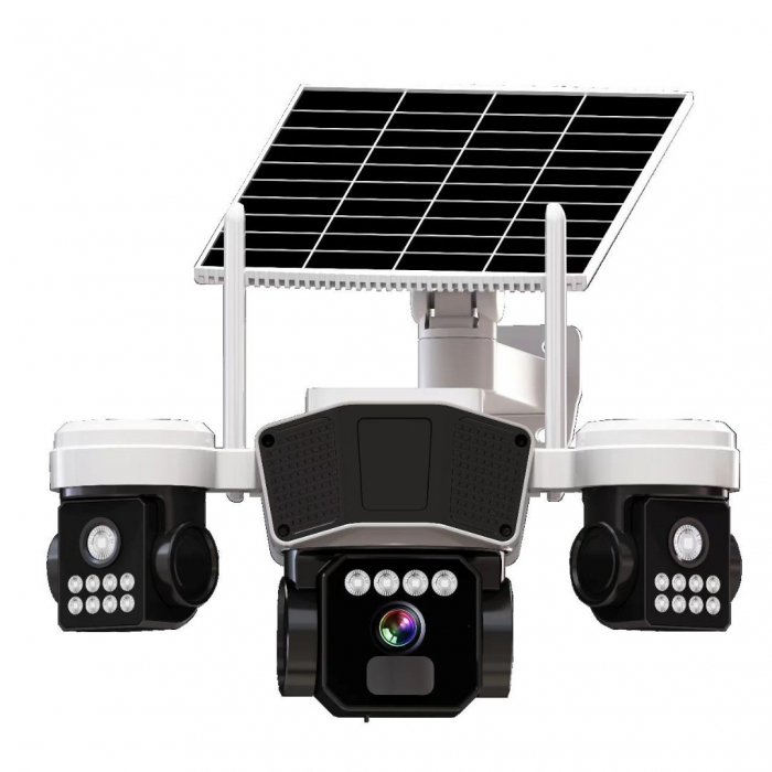 Camera de supraveghere CLAUSTEEL 3in1 cu panou solar, conexiune SIM 4G, 9MP, acumulator de 16.000 mAh, Rotire automata, urmarire inteligenta, Night Vision color, lumini nocturne, Slot MicroSD, Vedere [8]