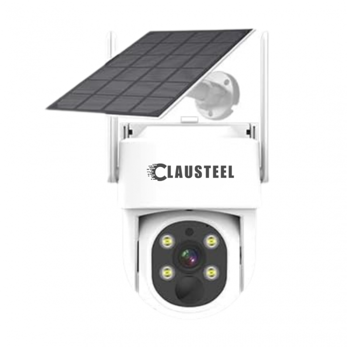 Camera de supraveghere CLAUSTEEL cu panou solar inclus, WIFI, 4MPX, acumulator 9000mAh, senzor de Miscare si Urmarire inteligenta, Night Vision Color, Comunicare bidirectionala [9]
