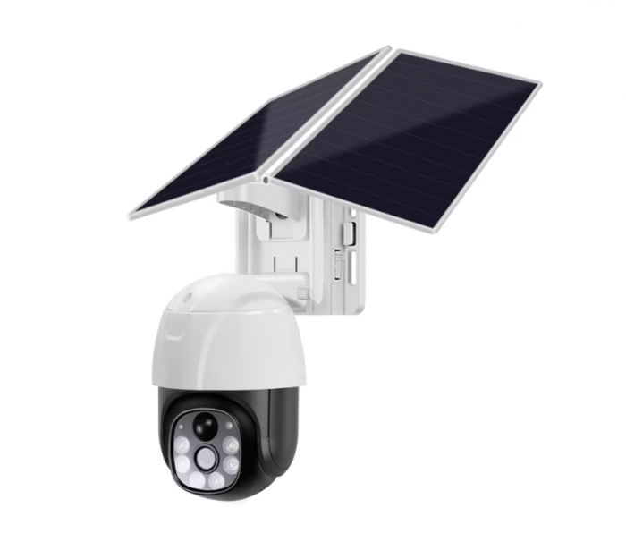 Camera de supraveghere CLAUSTEEL M117 cu acumulatori 20000mAh, Portabila, Panou solar dublu inclus, Slot SIM, conexiune 4G, 3MP, Intelligent tracking, PTZ, Micro SD, Rotire automata, Alarma miscare, I [1]