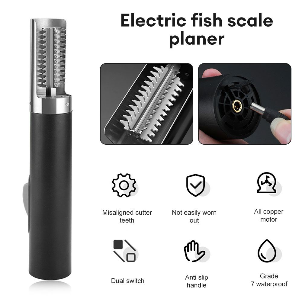 Curatator Electric Solzi de Peste si Fructe de mare CLAUSTEEL, 20 000 RPM, IPX7, Acumulator incorporat 3000 mAh, Putere 125 W, Lame din Otel Inoxidabil [4]