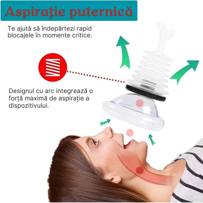 Dispozitiv de Urgenta cu Vacuum Anti Asfixiere si Anti Inec CLAUSTEEL, Dispozitiv de Salvare, Prim Ajutor cu Masti pentru Resuscitare in 2 Dimensiuni pentru Copii si Adulti, Kit de Prim Ajutor Portabi [4]