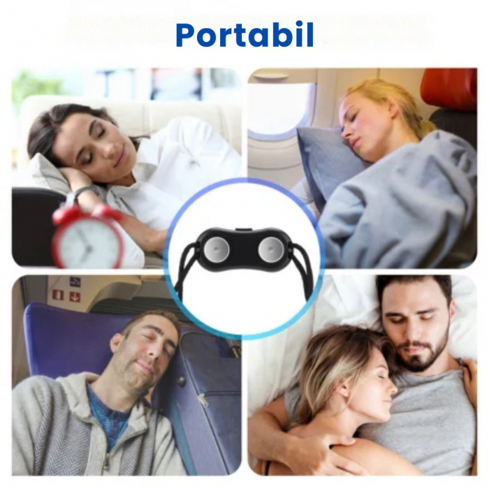 Dispozitiv Inteligent Anti-Sforait CLAUSTEEL cu acumulator, Tehnologie EMS, Detecteaza automat Sforaitul si Regleaza Tulburarile Respiratorii cu ajutorul microcurentilor, Imbunatateste calitatea somnu [8]