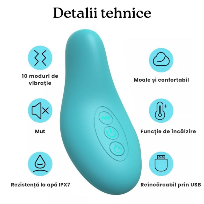Dispozitiv Portabil de Masaj Pentru Stimularea Lactatiei si Cresterea Fluxului De Lapte, Functie De Incalzire Si Vibratie, Ajuta la Imbunatatirea Circulatiei Sangelui Si Deblocarea Conductelor Infunda [4]