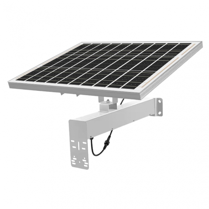 Panou solar CLAUSTEEL pentru camere de supraveghere, 60W, 12V, acumulator inclus 40 Ah, monocristalin, IP67, incarcare si stocare energie, autonomie până la 20h cu doar 1h de încărcare [9]