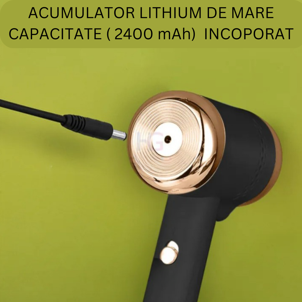 Pila Electrica Pentru Talpi si Calcaie CLAUSTEEL, Acumulator 2400 mAh Quick Charge, Lumina LED, 4 Capete de Slefuit, Sistem de Vacuum Incorporat, Dezinfectare cu Lumina Violeta, Incarcare USB [6]