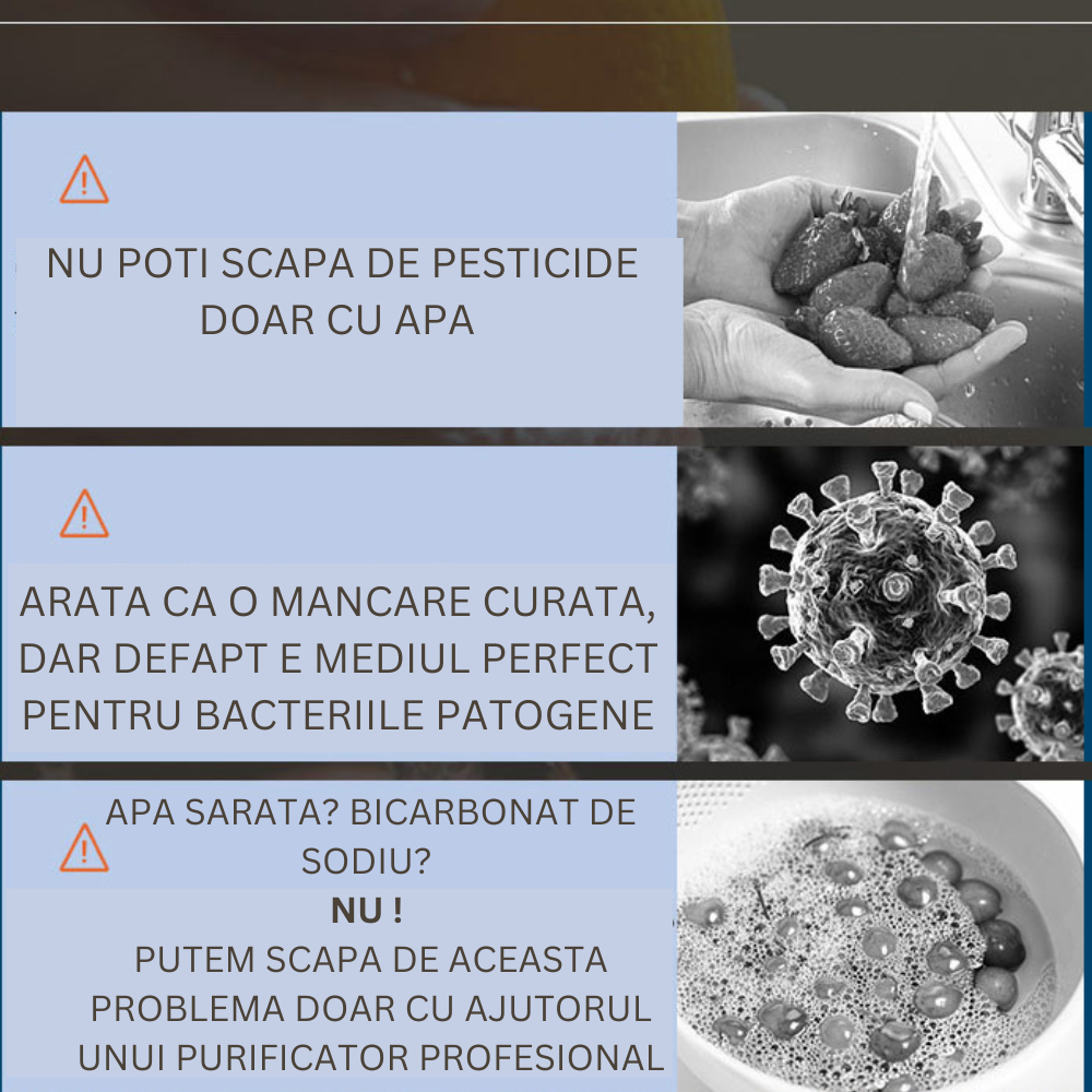 Purificator profesional CLAUSTEEL in forma de capsula, portabil, multifunctional, cu USB, automat, pentru curatarea si purifierea alimentelor in gospodarie, inclusiv fructe si legume, orez si carne [8]