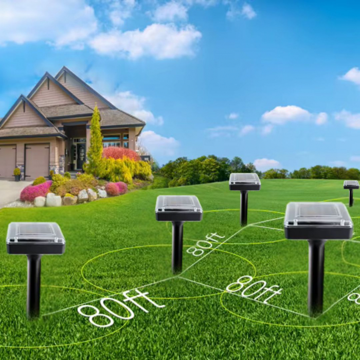 Set cu doua aparate cu ultrasunetele si panou solar profesionale CLAUSTEEL, 2in1 cu vibratii subterane impotriva cartitelor, rozatoarelor, sobolanilor, serpilor, reptilelor, acoperire 360 de grade pe [10]