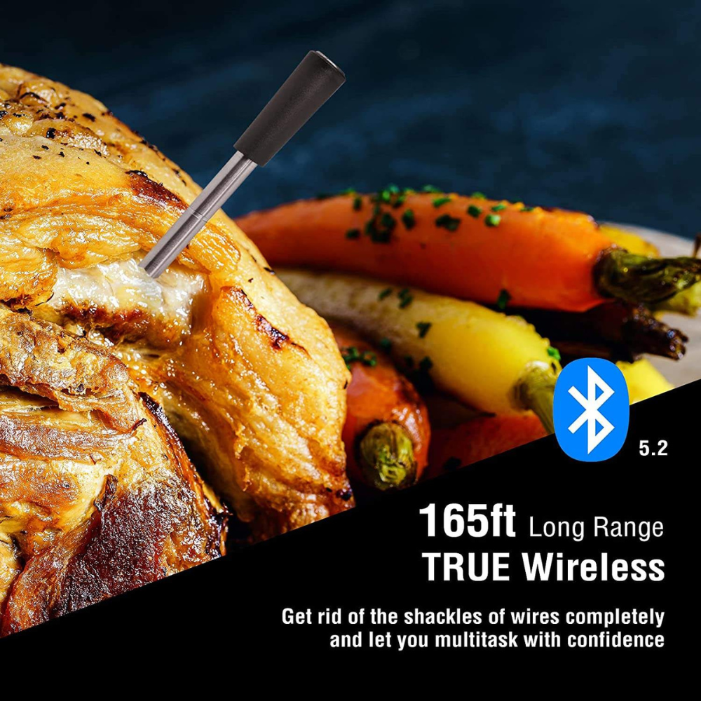 Termometru de bucatarie Profesional SMART CLAUSTEEL, Masurare a temperaturii Wireless, Bluetooth 5.2, Aplicatie compatibila IOS si Android, IP68, Rezistent la apa, Control de la distanta, Ideal pentru [5]
