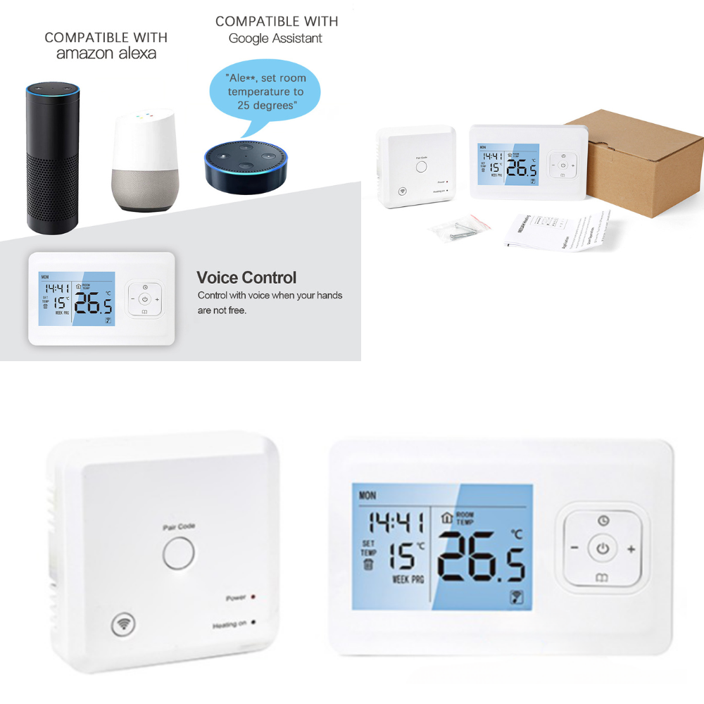 Termostat de Ambient CLAUSTEEL, Smart, Wireless, Programare saptamanala, Control de la Orice Distanta a Temperaturii Ambientale Prin Internet/Telefon, Compatibil cu orice centrala pe gaz [4]