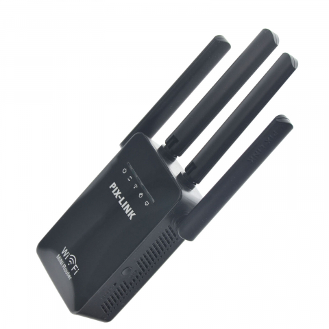 Amplificator de Semnal Wireless, Range Extender Retea WIFI, Retea 2,4GHz, Viteza 300Mbs, 4 Antene, Slot LAN, Compatibil cu 3G / 4G / 5G, Raza de actiune pana la 300M, Negru [6]