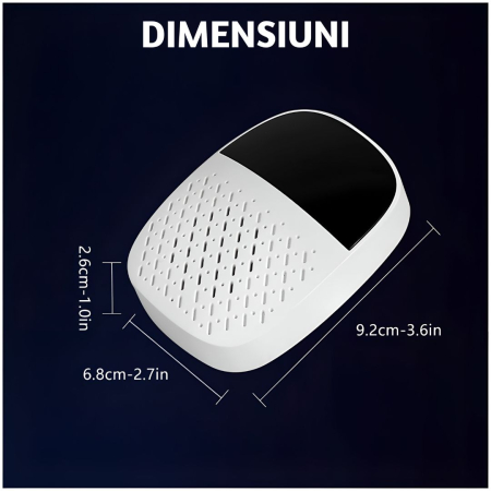 Aparat electronic CLAUSTEEL cu ultrasunete, rezonanta acustica anti rozatoare, anti sobolani, anti gandaci si alte insecte, pentru spatii de pana la 120MP [8]