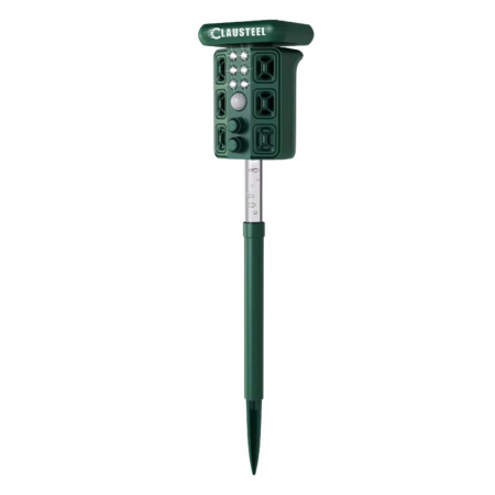 Aparat profesional cu ultrasunete si panou solar CLAUSTEEL 4in1, 4 difuzoare, Flashuri LED, senzor de miscare si infrarosu, anti rozatoare, sobolani, dihori, pasari, reptile, caini, pisici, animale sa [12]