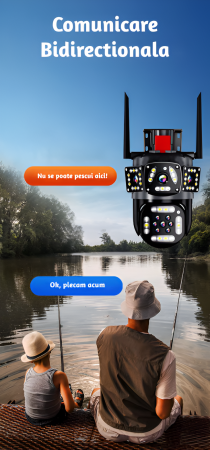 Camera de supraveghere CLAUSTEEL 3IN1 M145, Tripla, 6K, 6 Megapixeli, Wireless, Portabila, Rotire automata, Micro SD, Inteligent tracking, Supravegheaza 3 zone simultan, Negru [1]