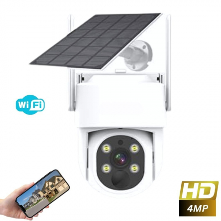 Camera de supraveghere CLAUSTEEL cu panou solar inclus, WIFI, 4MPX, acumulator 9000mAh, senzor de Miscare si Urmarire inteligenta, Night Vision Color, Comunicare bidirectionala [9]