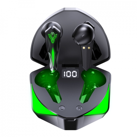 Casti Wireless Audio Gaming CLAUSTEEL Q35 , fara fir, Bluetooth 5.3, Microfon HD, Control tactil, Afisaj Digital, Functie Noise Cancellation, Iluminare Led RGB, IPX7, Mod Joc-Muzica, Autonomie 5-6 ore [2]