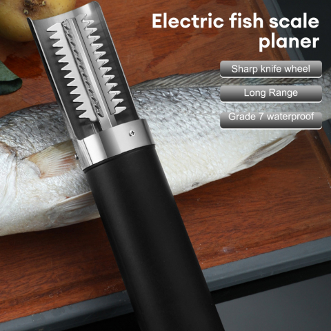 UTILE - Curatator Electric Solzi de Peste si Fructe de mare CLAUSTEEL, 20 000 RPM, IPX7, Acumulator incorporat 3000 mAh, Putere 125 W, Lame din Otel Inoxidabil