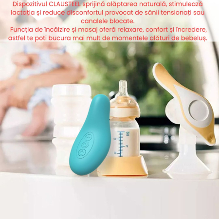 Dispozitiv Portabil de Masaj Pentru Stimularea Lactatiei si Cresterea Fluxului De Lapte, Functie De Incalzire Si Vibratie, Ajuta la Imbunatatirea Circulatiei Sangelui Si Deblocarea Conductelor Infunda [1]