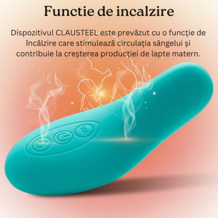 Dispozitiv Portabil de Masaj Pentru Stimularea Lactatiei si Cresterea Fluxului De Lapte, Functie De Incalzire Si Vibratie, Ajuta la Imbunatatirea Circulatiei Sangelui Si Deblocarea Conductelor Infunda [2]