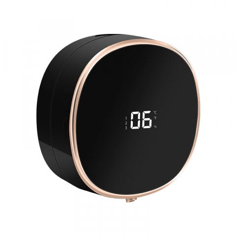 DISPENSERE DE SAPUN - Dozator CLAUSTEEL cu Dispenser automat cu senzor de miscare tactil pentru sapun spuma si dezinfectant, Display cu afisaj LED, afiseaza bateria si nivelul de spumare, negru