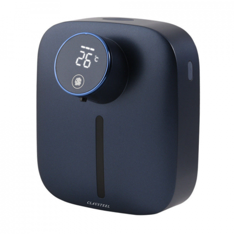 DISPENSERE DE SAPUN - Dozator cu Dispenser automat x101 cu senzor de miscare tactil pentru sapun spuma si dezinfectant, Display cu afisaj LED, afiseaza temperatura si nivelul de spumare, Albastru