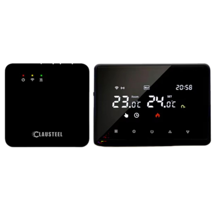 Termostat de Ambient CLAUSTEEL ME98, Wireless Touchscreen, Programare Saptamanala, Smart, Control de la Orice Distanta a Temperaturii Prin Internet/Telefon, Compatibil cu Orice Centrala, Incastrabil s [8]