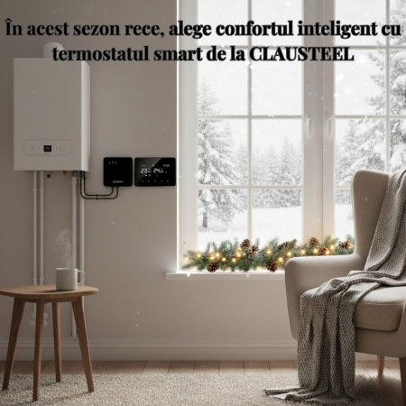 Termostat de Ambient CLAUSTEEL ME98, Wireless Touchscreen, Programare Saptamanala, Smart, Control de la Orice Distanta a Temperaturii Prin Internet/Telefon, Compatibil cu Orice Centrala, Incastrabil s [7]