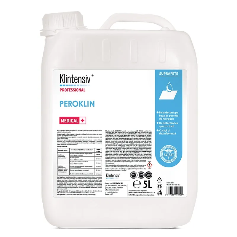 Dezinfectant pe bază de peroxid de hidrogen, 5 L - Peroklin [1]