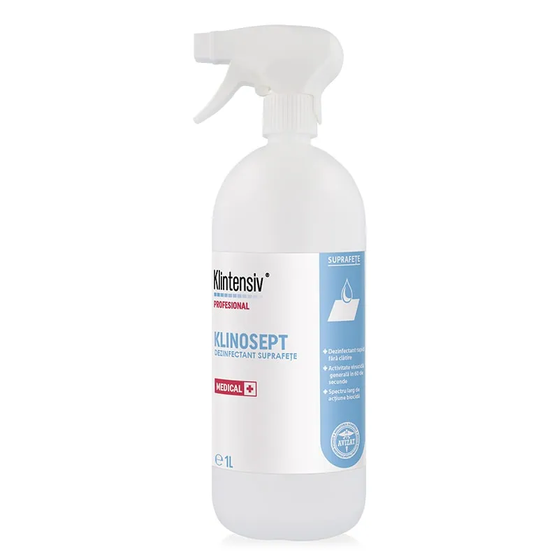 Dezinfectant rapid pentru suprafete RTU - pe baza de alcool, 1 L, Klinosept [1]