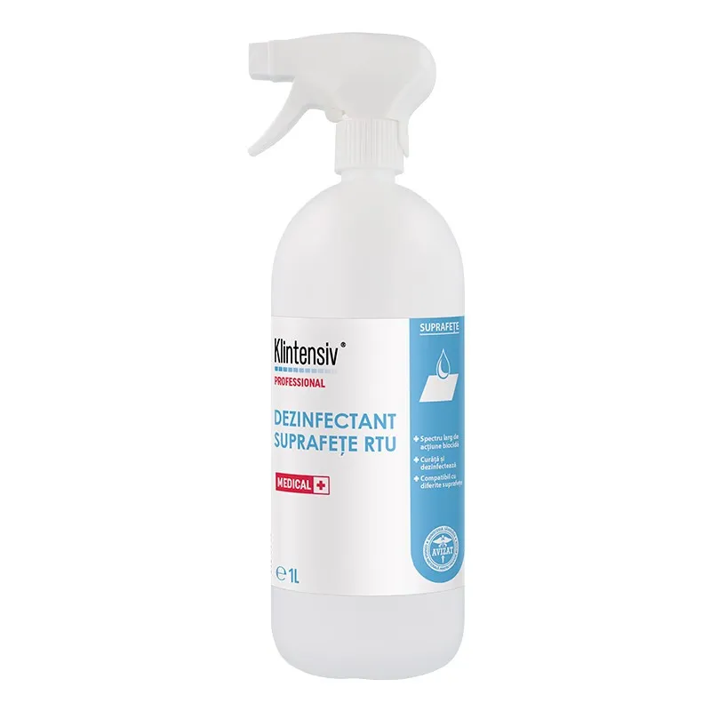 Dezinfectant suprafete gata de utilizare, 1 L, Klintensiv [1]