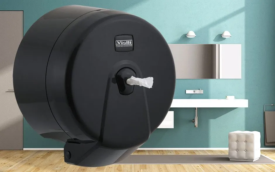 Dispenser hartie igienica minipoint negru - Vialli [1]