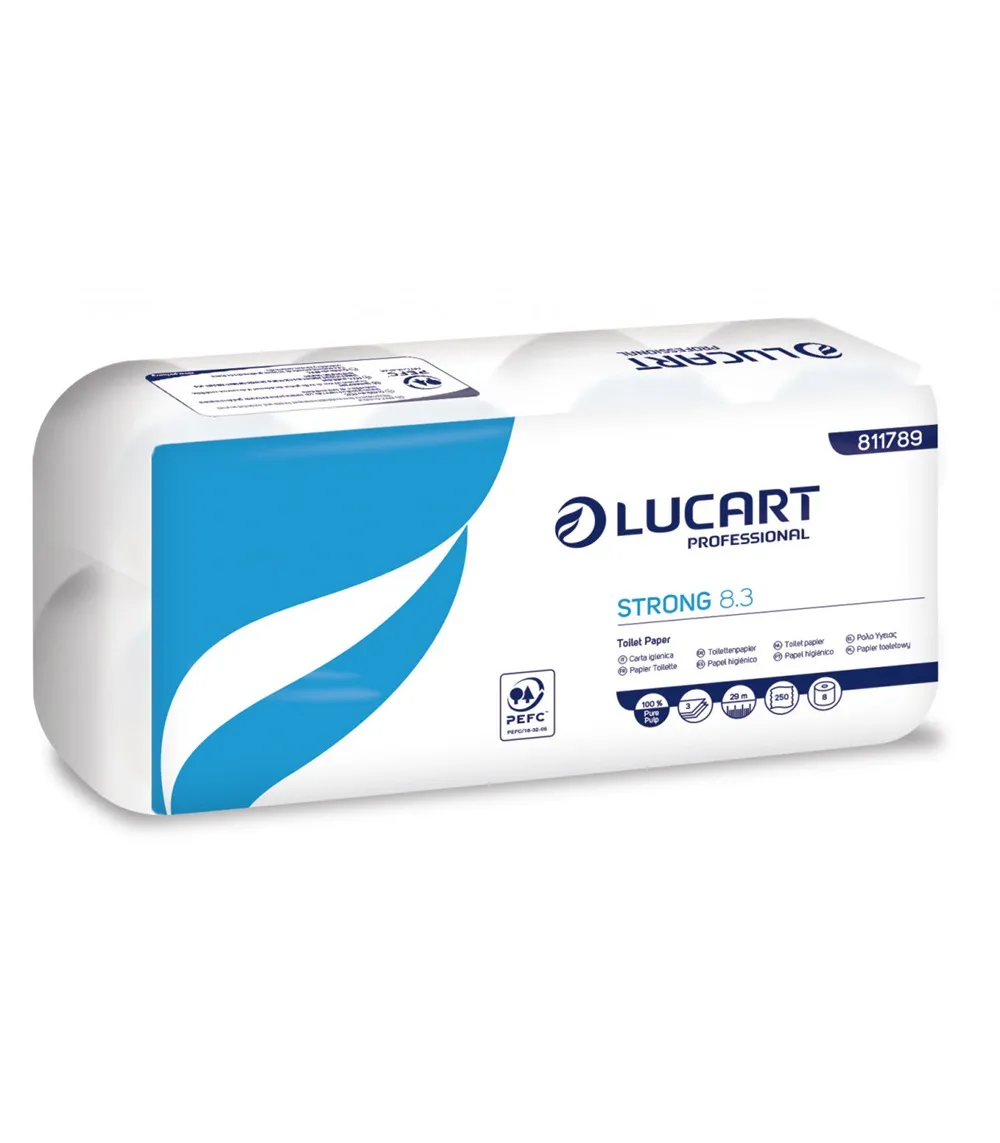 Hartie igienica alba, 3 straturi, 29 m, set 8 role - Lucart [1]