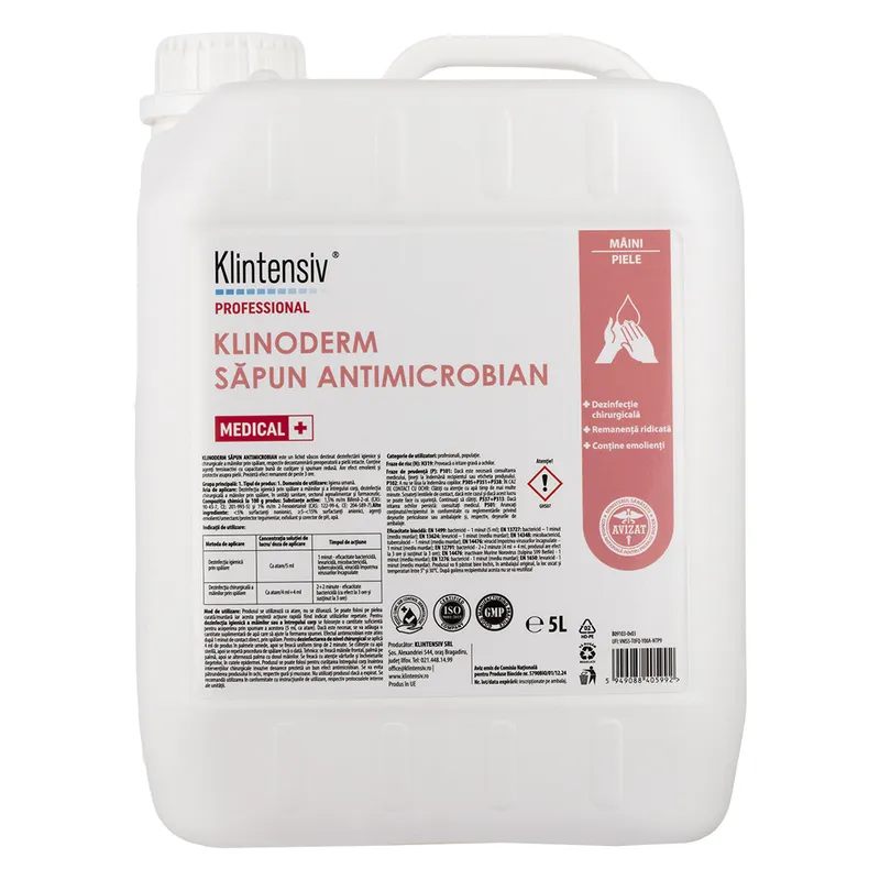 Sapun lichid antimicrobian fara parfum Klinoderm 5L [1]