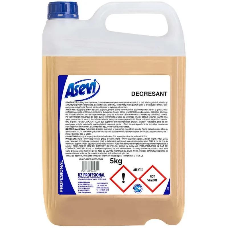 Detergenti - Degresant aragaz/cuptor 5L ASEVI profesional