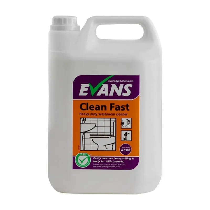 Detergenti - Detergent acid parfumat cu dilutie pentru spatii sanitare Evans Clean Fast 5 L