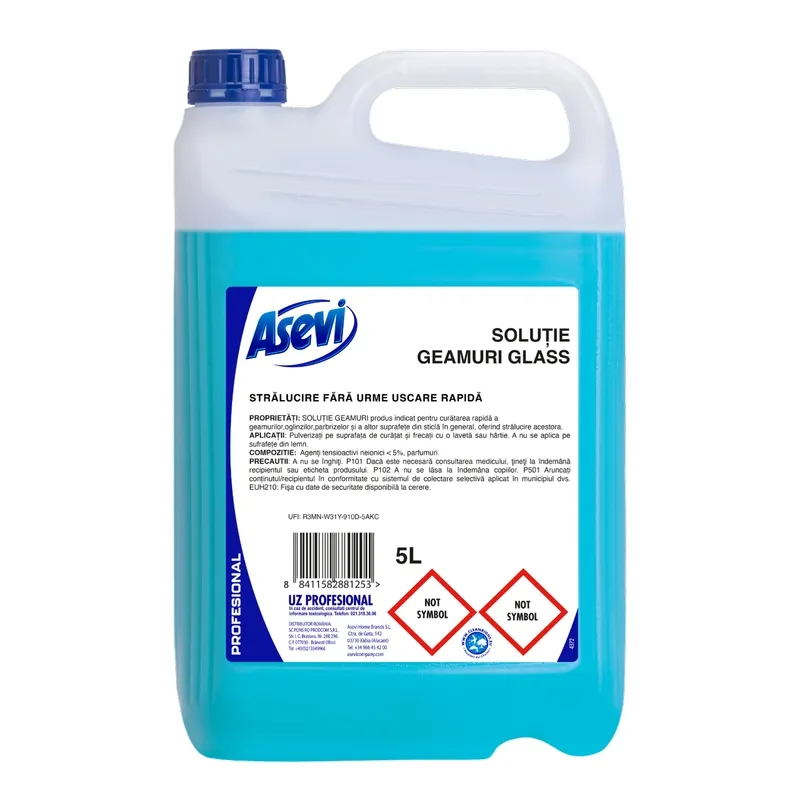 Detergenti - Detergent geam 5L ASEVI glass profesional