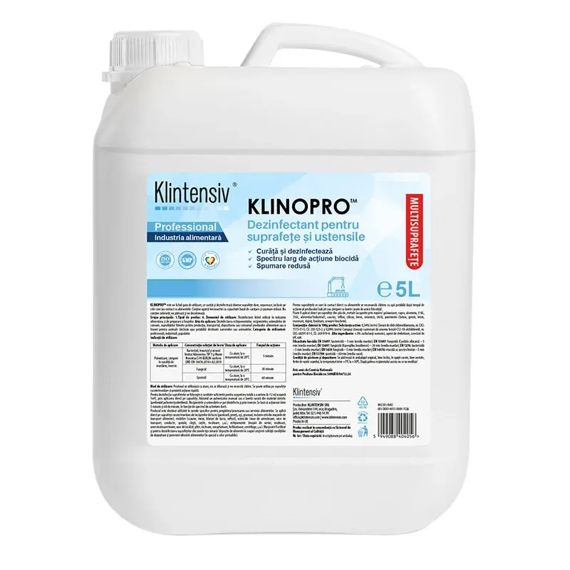 Dezinfectanti suprafete - Dezinfectant pentru suprafete si ustensile, 5 L - Klinopro
