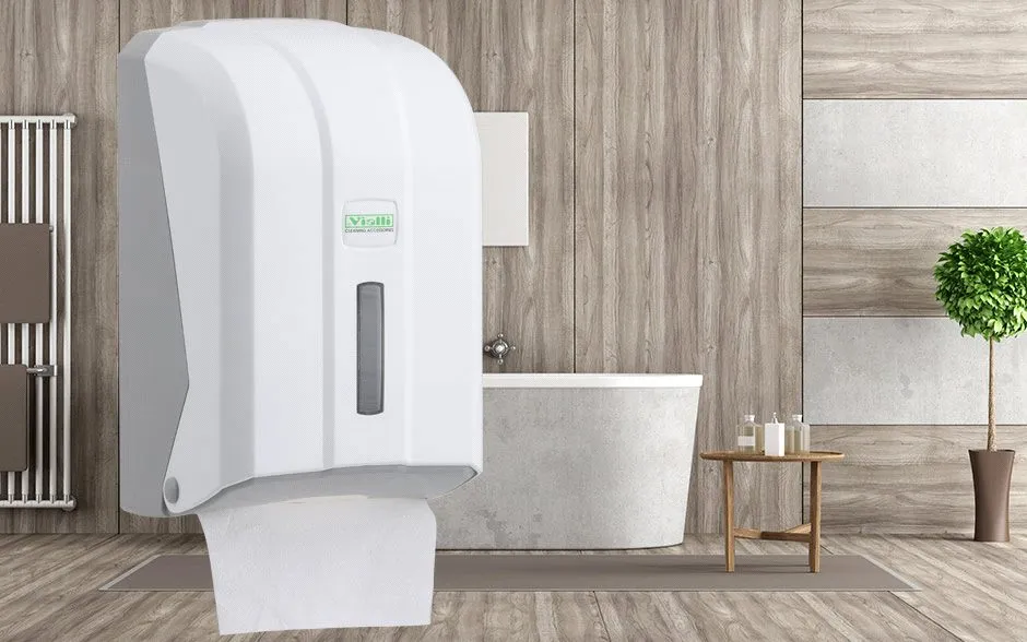 Dispensere - Dispenser hartie igienica bulk alb- Vialli