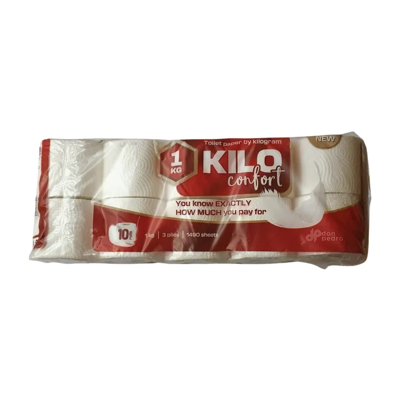 Hartie igienica - Hartie igienica KILO Confort 3 straturi alba, 100g,10 role