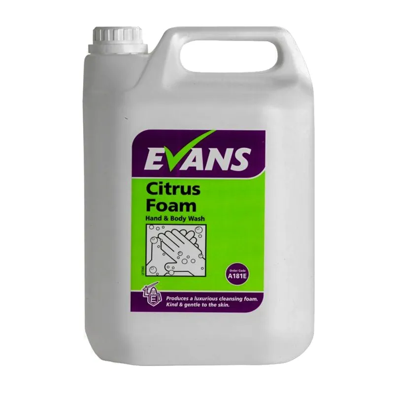 Detergenti - Sapun spuma Evans Citrus Foam 5 L