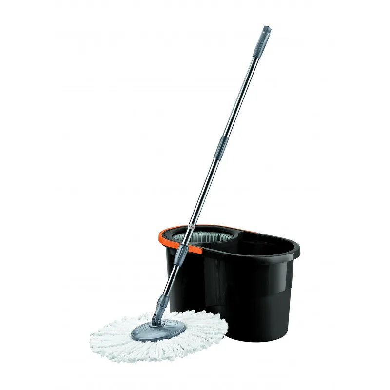 Produse curatenie - Set curatenie galeata cu storcator si mop, 14 litri, neagra