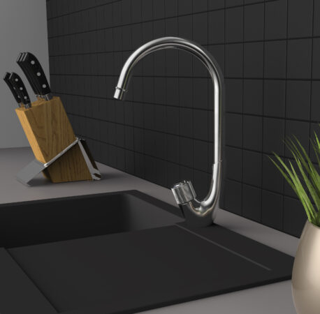 Baterie pentru bucătărie serie SWAN 33 (ST), Rubineta [4]