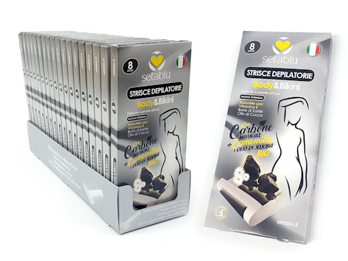 Benzi depilatoare bikini body Carbune activ,8buc/set [2]