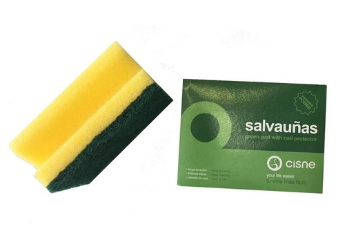 Burete pentru vase cu laveta abraziva si protectie pentru unghii [3]