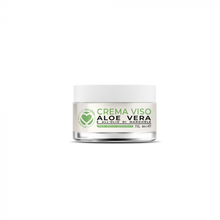 Crema de fata pentru piele sensibila cu aloe vera si ulei de migdale,50ml [3]