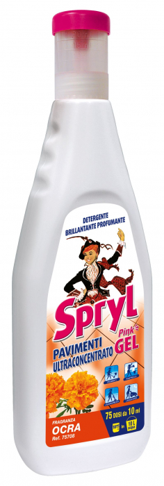 Detergent Gel pentru Pardoseli și Suprafețe,puternic parfumat,aroma Ocra,Spryl,750 ml [3]