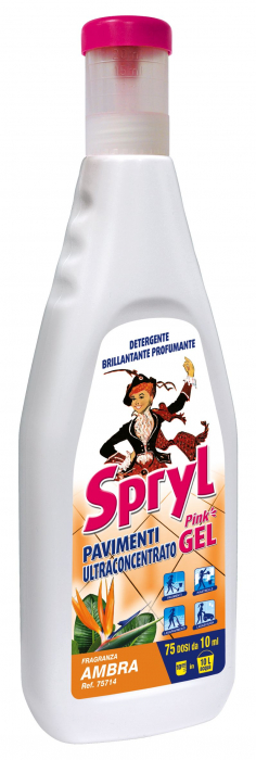 Detergent Gel pentru Pardoseli și Suprafețe puternic parfumat ,aroma Ambra,Spryl,750 ml [2]