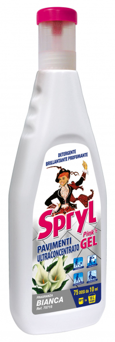 Detergent Gel pentru Pardoseli și Suprafețe,puternic parfumat,aroma Bianca,Spryl,750 ml [3]