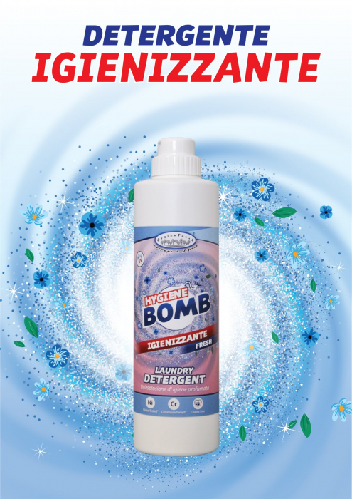 Bomb Fresh Detergent igienizant pentru rufe albe si colorate 750ml, HygienFresh [2]
